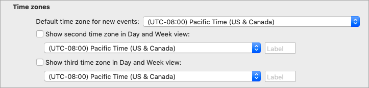 time change affecting my outlook calendar for mac